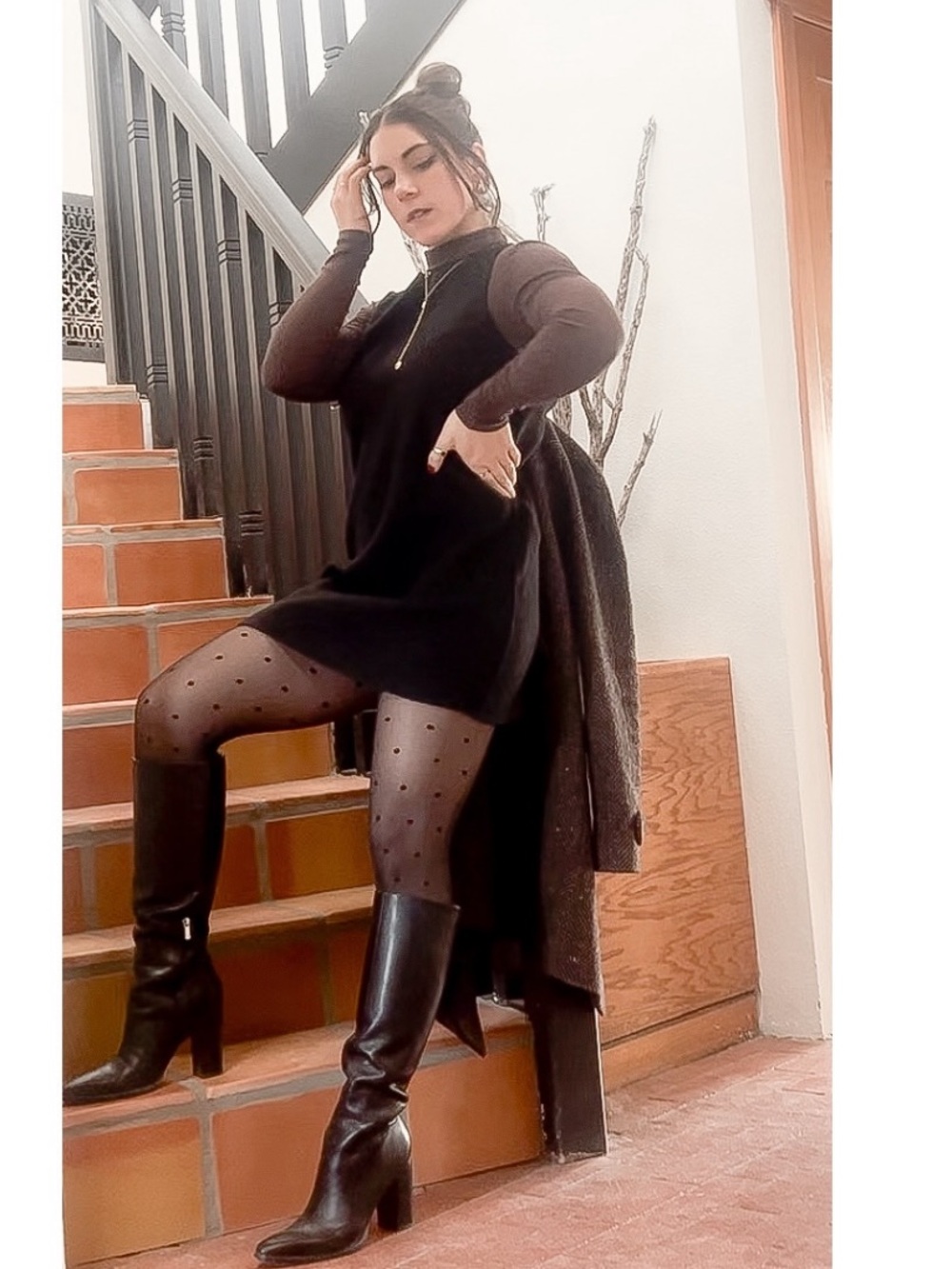 Sezane Nicia Dress Black - Size 6